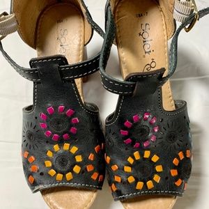 Platform multi color sandals